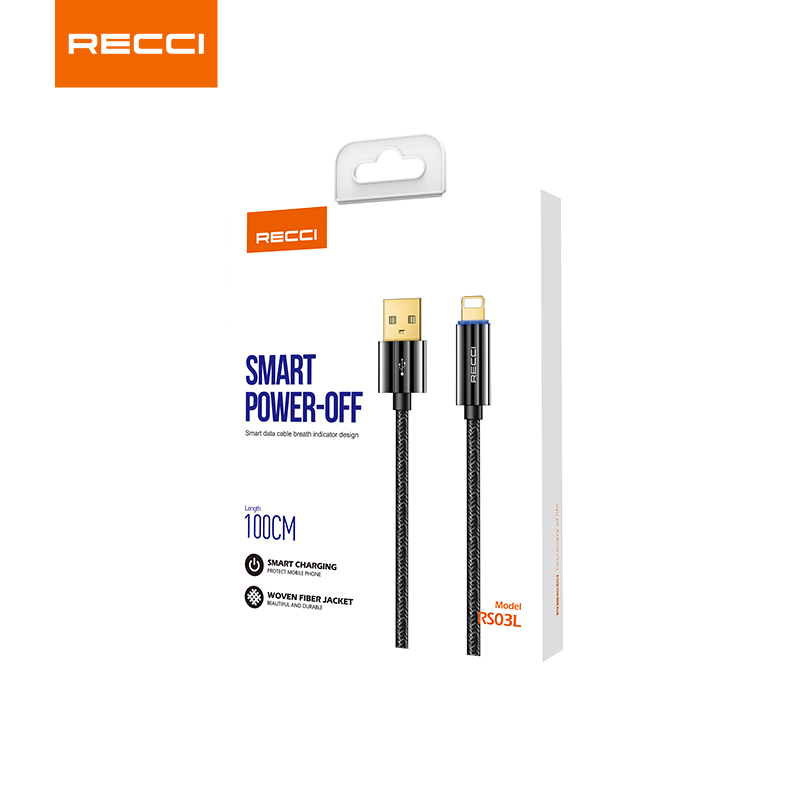 کابل شارژ قطع‌کن دار هوشمند آیفون رسی مدل RS03L
