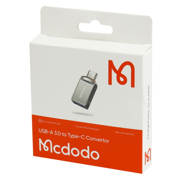 تبدیل OTG تایپ‌سی به USB-A برند مک دودو مدل OT-8730