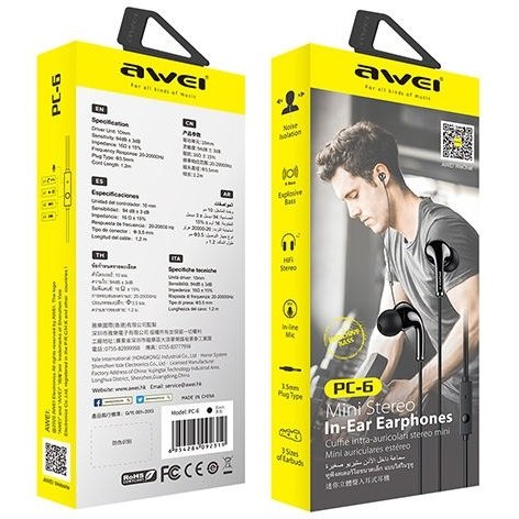 هندزفری سیمی اوی مدل  PC-6 Mini Stereo