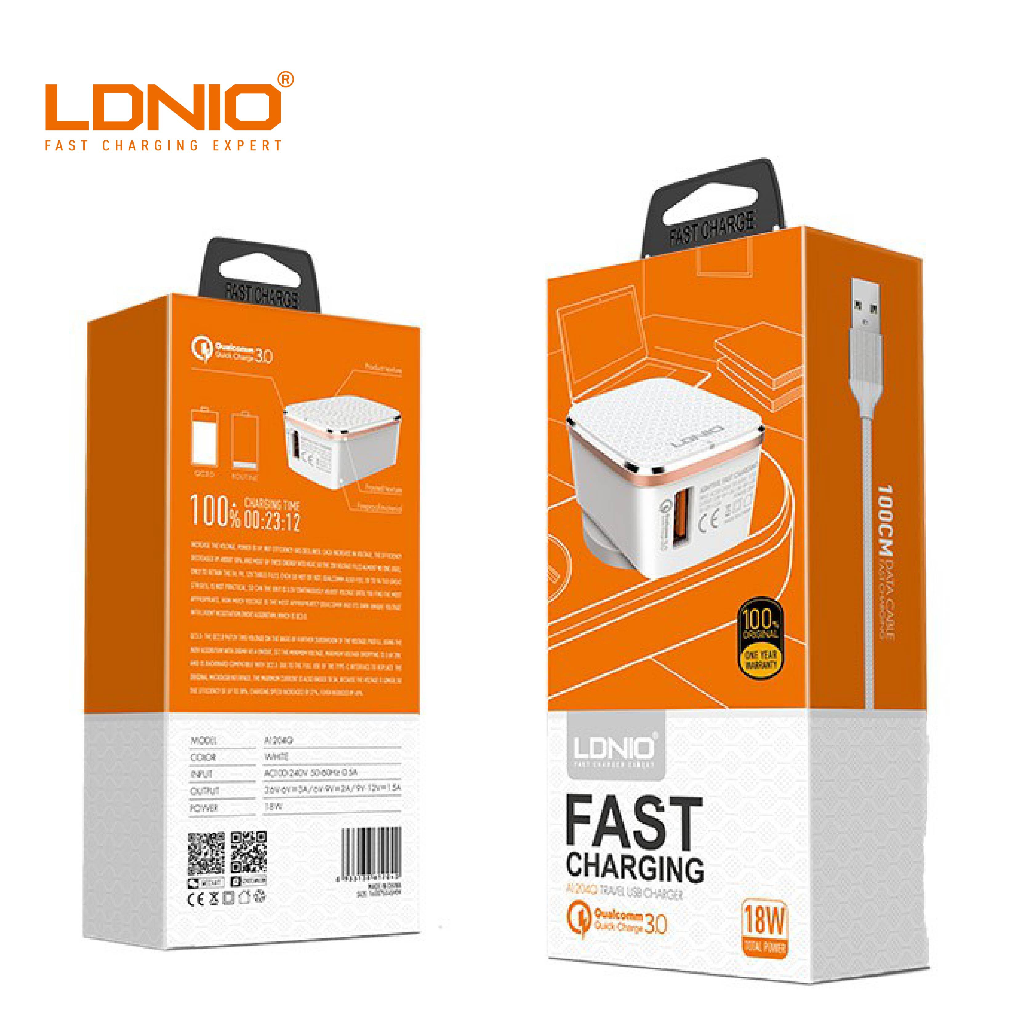 آداپتور شارژ ۱۸وات الدینیو مدل A1204Q