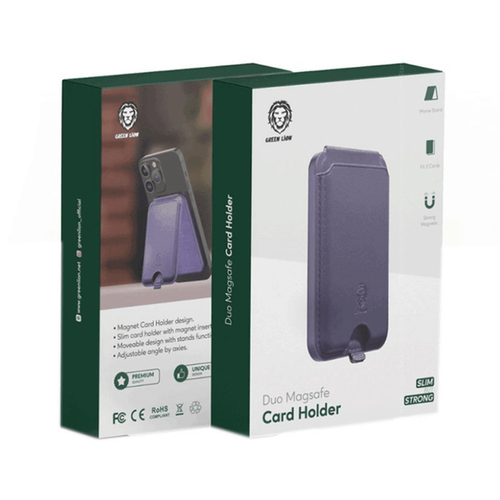 جا کارتی و استند مگسیف موبایل گرین لاین مدل Card Holder Duo Magsafe GNMGCHLDBK
